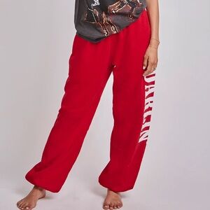 DARLIN BRAND SWEATPANTS PLUSH - RED